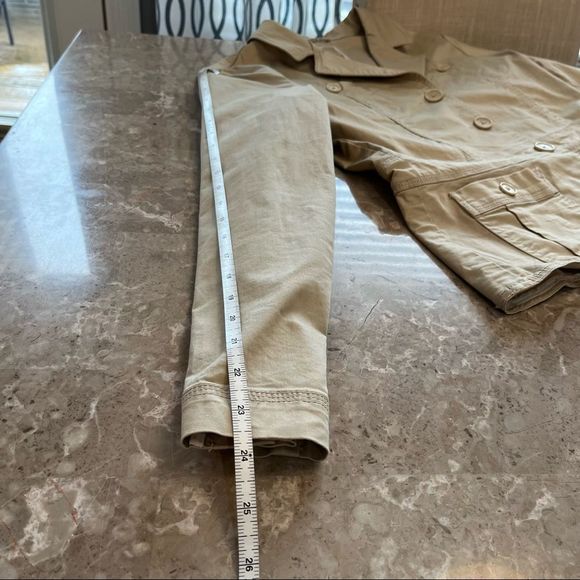 Lady Hathaway cream color long sleeve button up blazer jacket size small - Picture 3 of 11